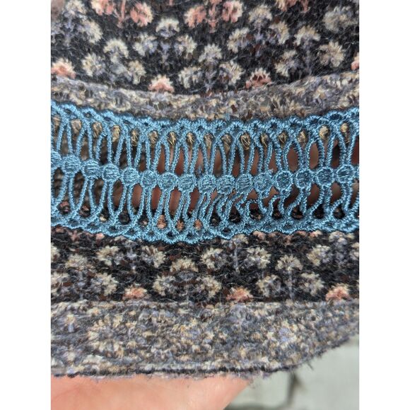 WORLD UNITY Boho Lagenlook Pullover Knit Top Tunic Artsy Lace Size 2X - Picture 5 of 9